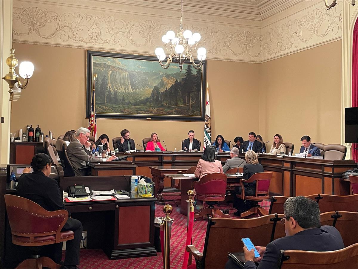 SB 469 Senate Environmental Quality Committee Hearing Olivenhain Municipal Water District, General Manager, Kim Thorner gives testimony on SB 469 (Hurtado) Safe and Clean Fleets.